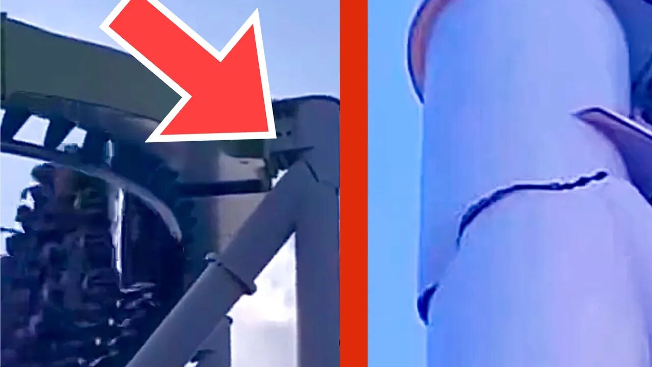 Guest Spots Cracked Beam on Coaster With Riders
