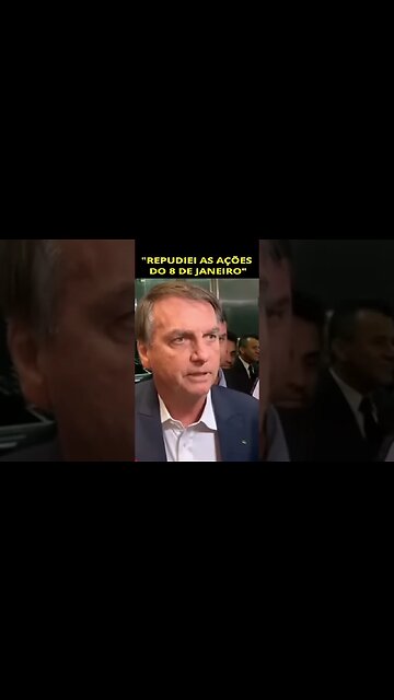 🚨Bolsonaro Condena Manifestações do 8 de Janeiro🚨