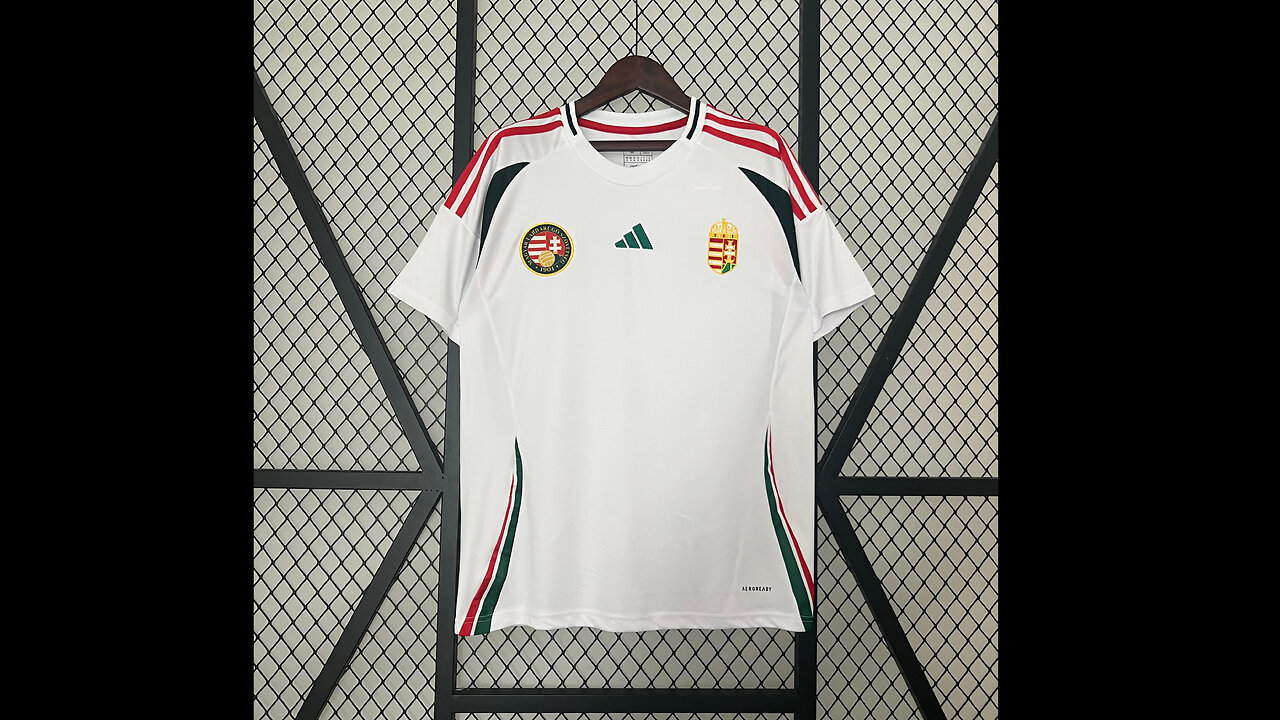 👉🏻⚽️2024 Hungary Away Adult Jersey