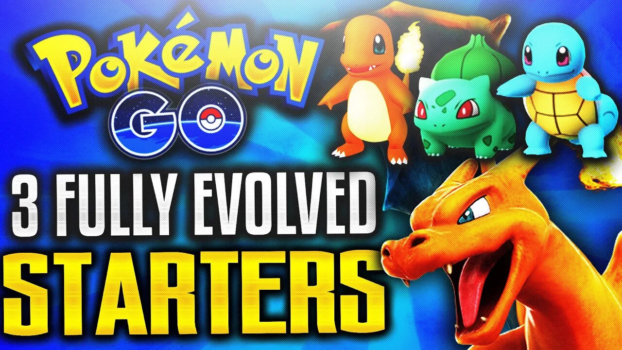 ALL 3 "FULLY EVOLVED STARTERS In POKEMON GO!" Charizard, Blastoise, Venusaur POKEMON GO EVOLUTION'S!