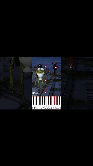 Siren Head skibidi toilet vs Titan Speakerman (@Mtime4) In the Back Room - Octave Piano Tutorial