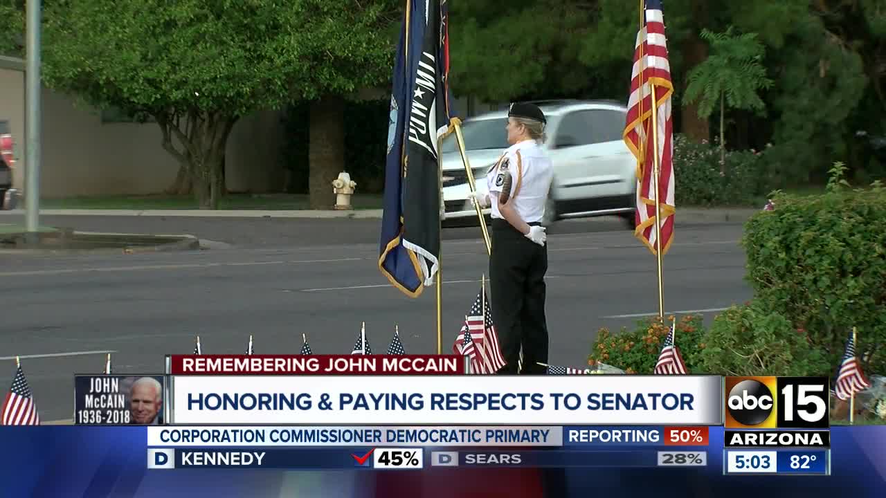 Community plans to line streets to honor Senator McCain