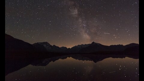 Meteor in the beautiful night