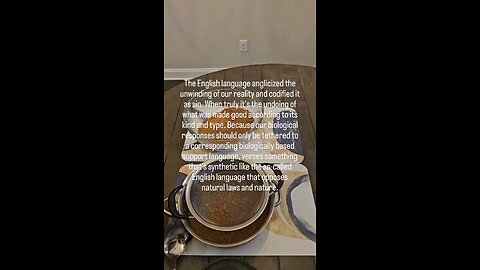 The unwinding of our reality.