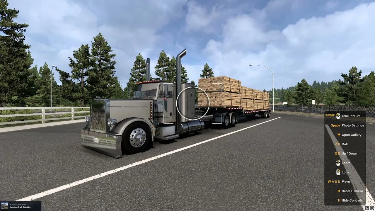 POV Peterbilt 379 - Hauling wood - American Truck Simulator