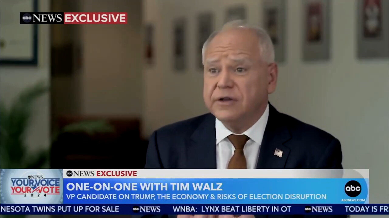 WUT?! Tim Walz Calls The Prices You SEE At The Grocery Store 'Misinformation' And 'Price Gouging'