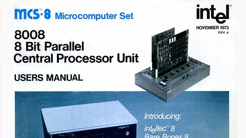 Intel MCB8-10 MicroComputer - June 1972 (Intel 8008)