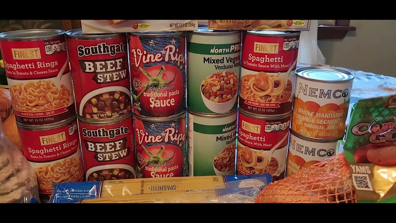 Jacks drive thru food bank haul