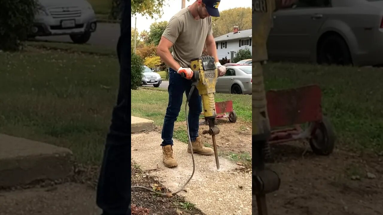 CRAZY Curb Appeal Transformation w/ 78 bags of Concrete! #diy #howto #homeimprovement