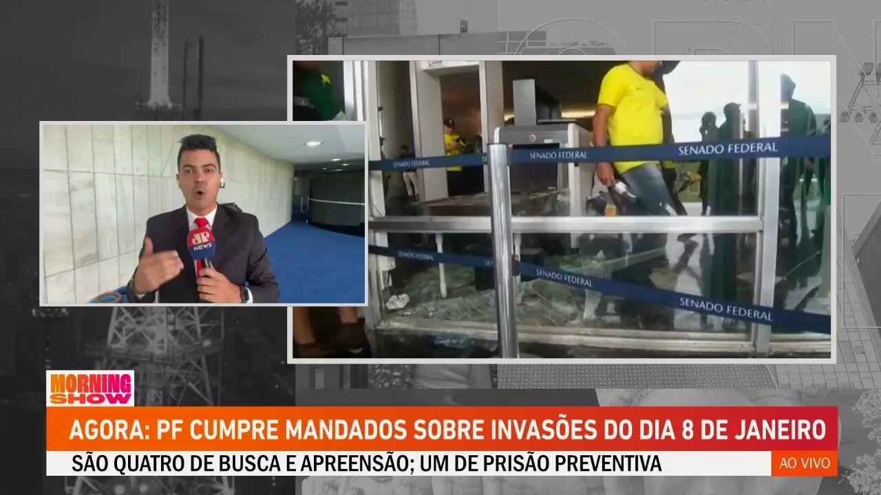 Polícia Federal cumpre mandados sobre invasões do 8 de janeiro