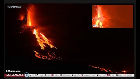 Wow! Canary Islands Massive Caldera Drainage! 10-24-21