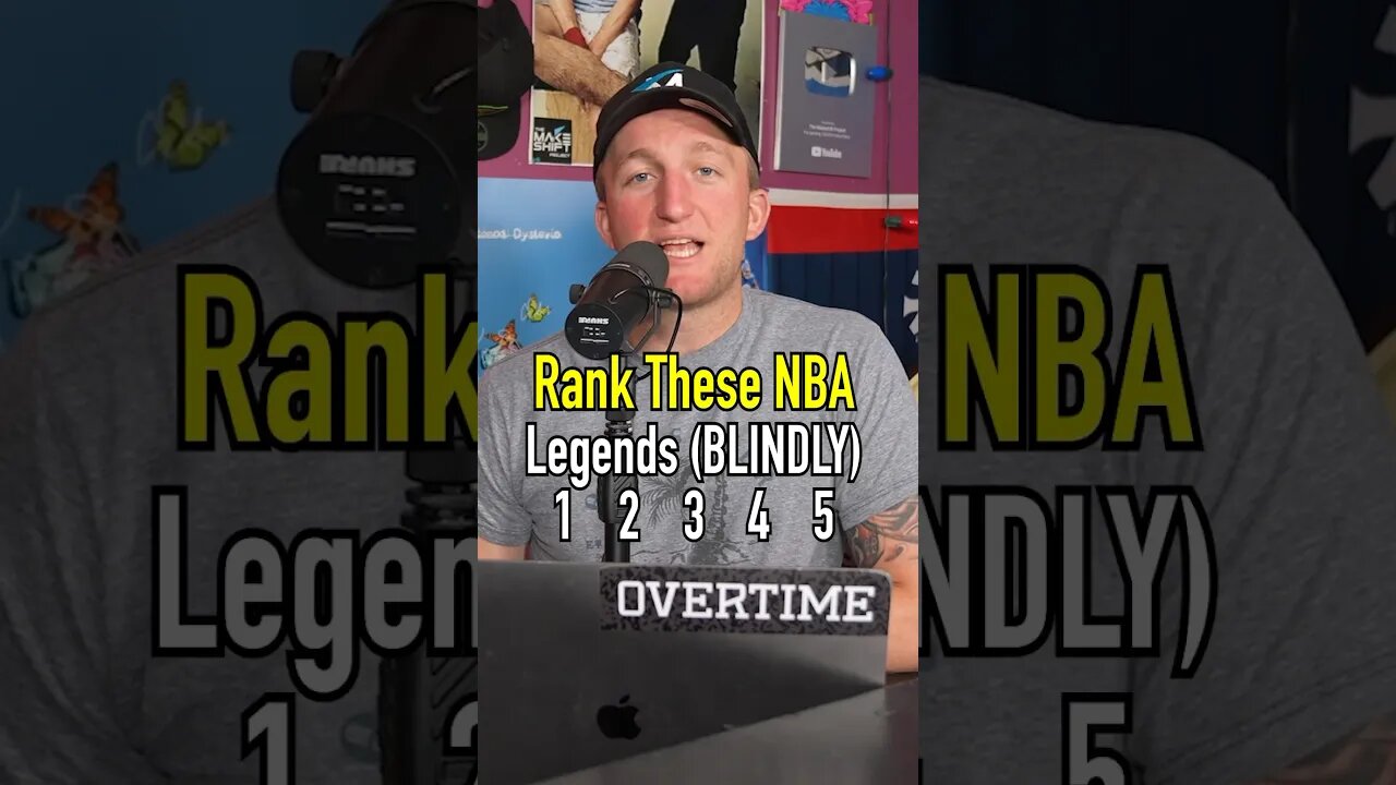 BLINDLY RANKING NBA LEGENDS!! Did His List Turn Out Right? #shorts #rankings #nba #sportslover #kobe