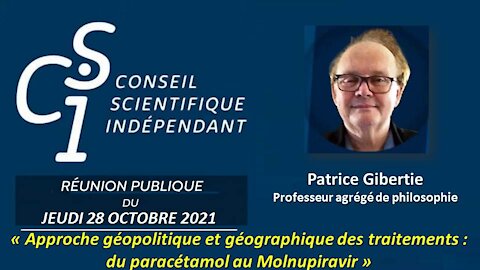 CSI n°29 - Patrice Gibertie - Approche géopolitique & géographique, du paracétamol au Molnupiravir