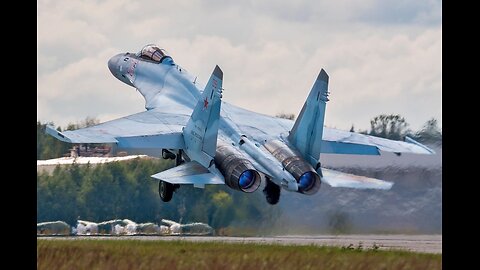 An Russian Su-35 makes a dangerous maneuver near an American F-16 near Alaska