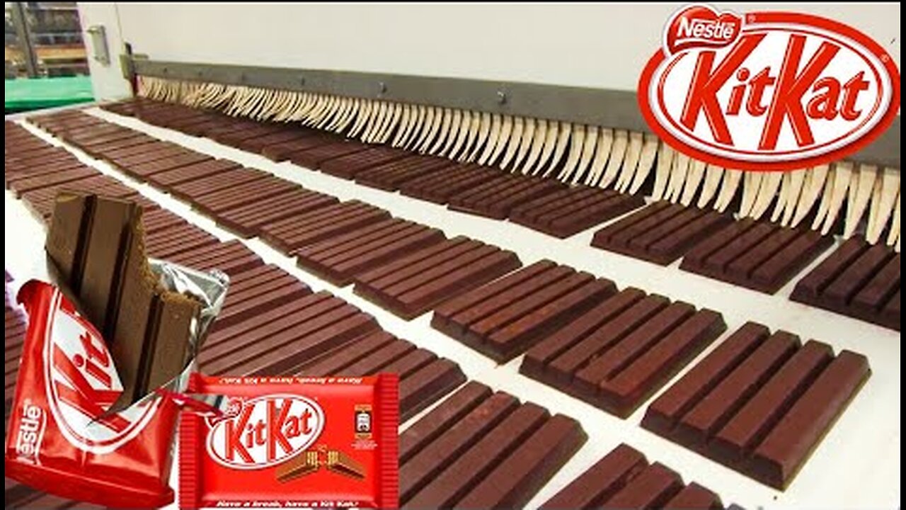 How Kit Kat Are Made In Factory - How It's Made Kit Kat