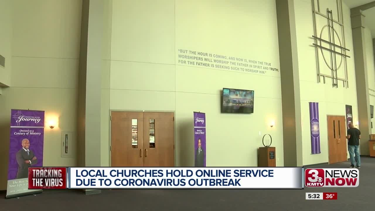 Local churches hold online service due to coronavirus outbreak