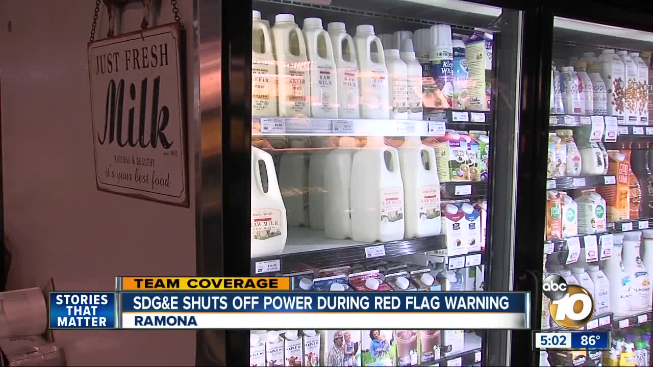 East County residents and businesses lose power due to high Santa Ana Winds
