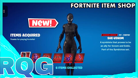 “NEW” SHE-VENOM & AGONY SKINS ARE HERE! FORTNITE ITEM SHOP (October 24, 2024)