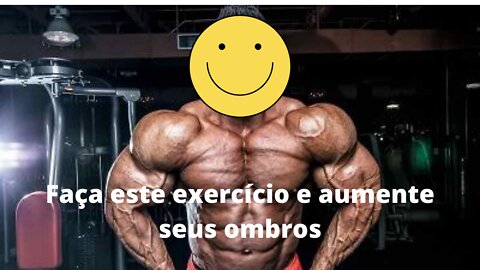 Faça este exercício e aumente seus ombros