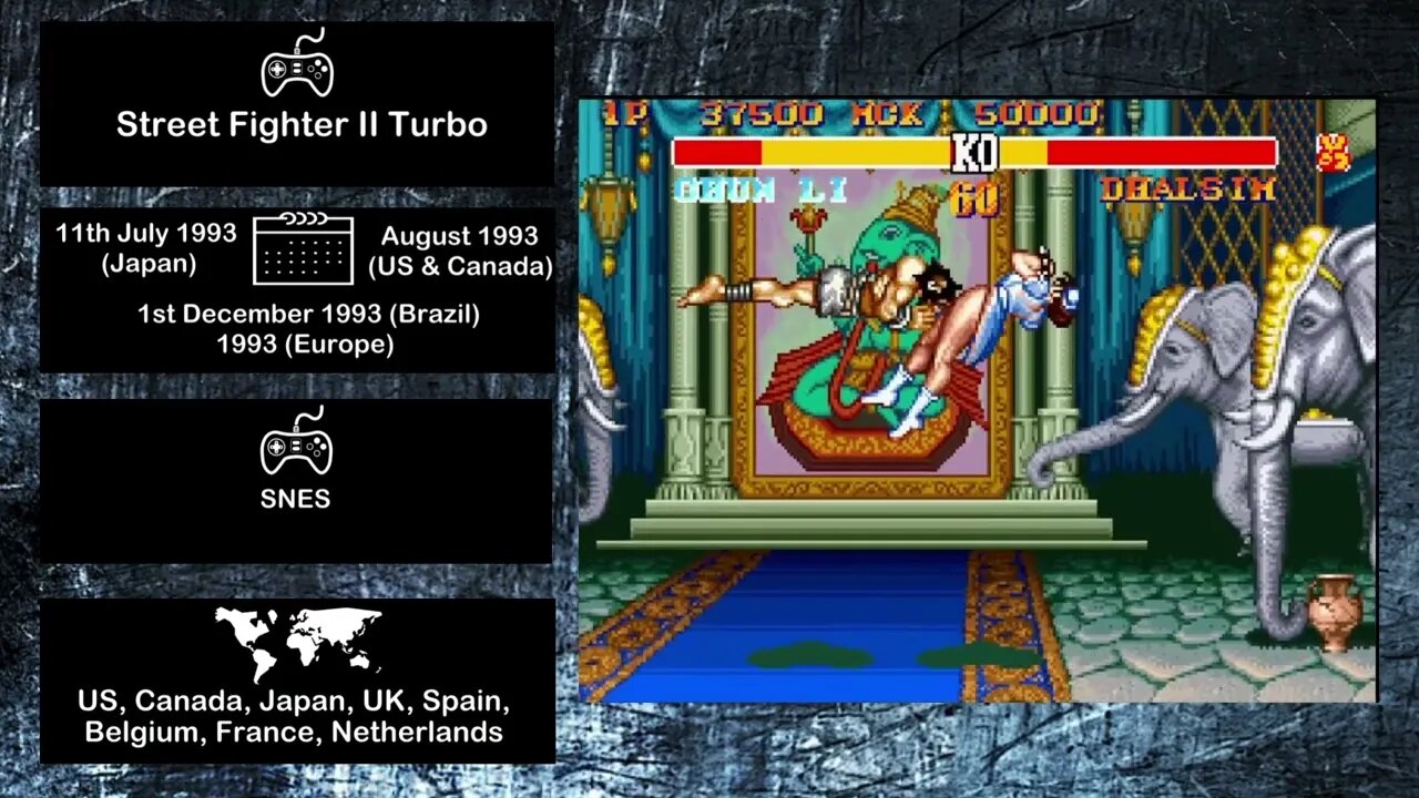 Console Fighting Games of 1993 - Street Fighter II Turbo