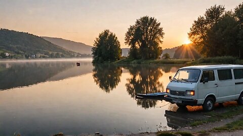 OVERNIGHT IN VAN AND SUNRISE FISHING IN FRANCE (Van Life)