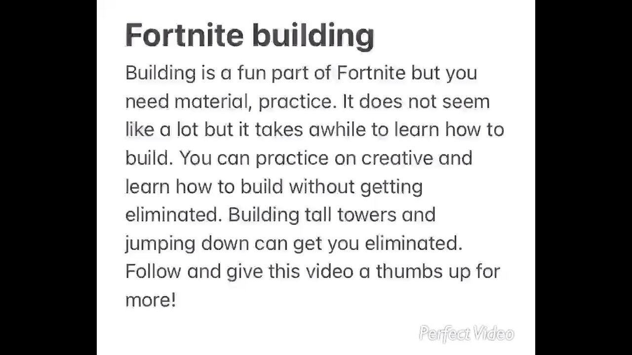 Building on Fortnite tips