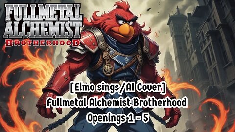 [Elmo sings/AI Cover] Fullmetal Alchemist Brotherhood Openings 1 - 5