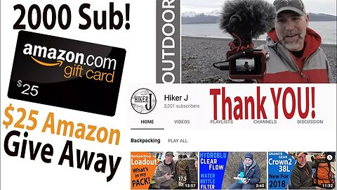 Thank You for 2000 Subs ($25 Amazon Givaway)