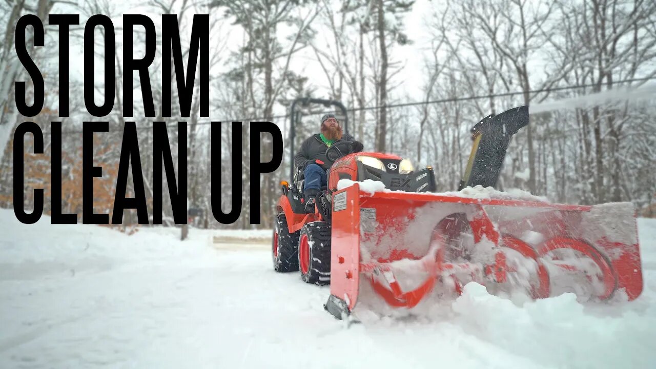 Power's Out, But We Still Need To Clean Up with the Kubota