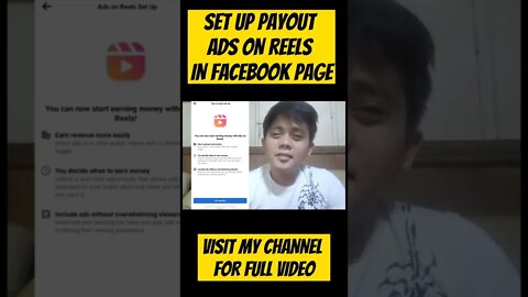 Facebook ads on reels payout Setup