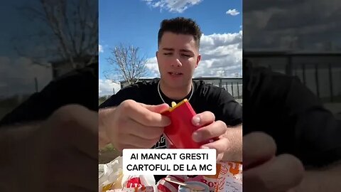 AI MANCAT GRESIT CARTOFII DE LA MCDONALDS TOATA VIATA #oguritamica #mancare #mancaciosul