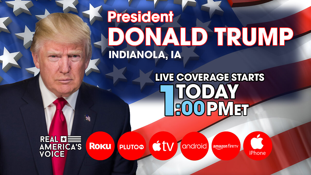 PRESIDENT TRUMP'S MAGA RALLY LIVE FROM INDIANOLA IOWA