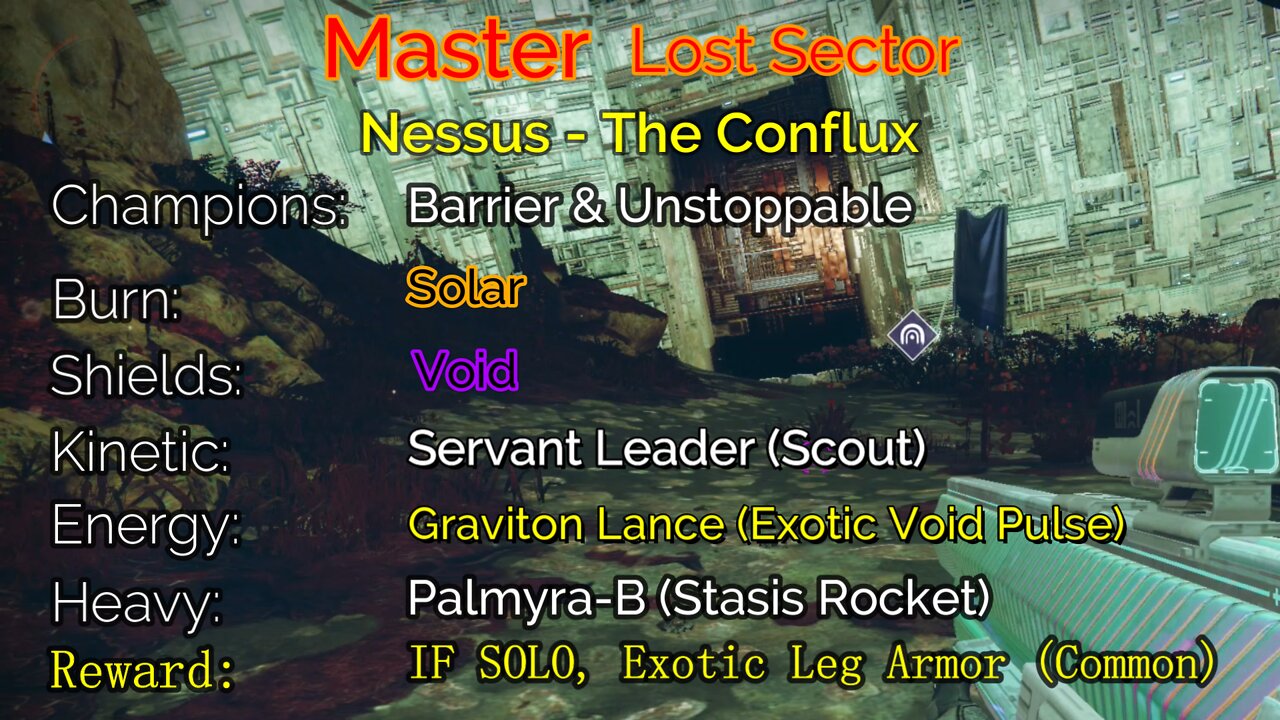 Destiny 2 Master Lost Sector: Nessus - The Conflux 6-19-22