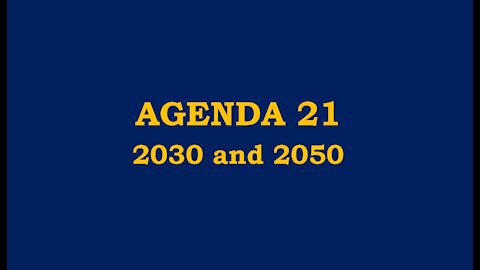 Agenda 21 2030 2050