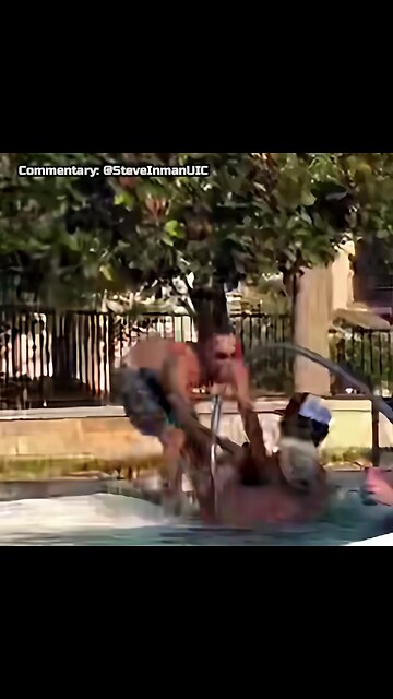 Coward pulls out a gun and gets pulled into the Pool of Justice