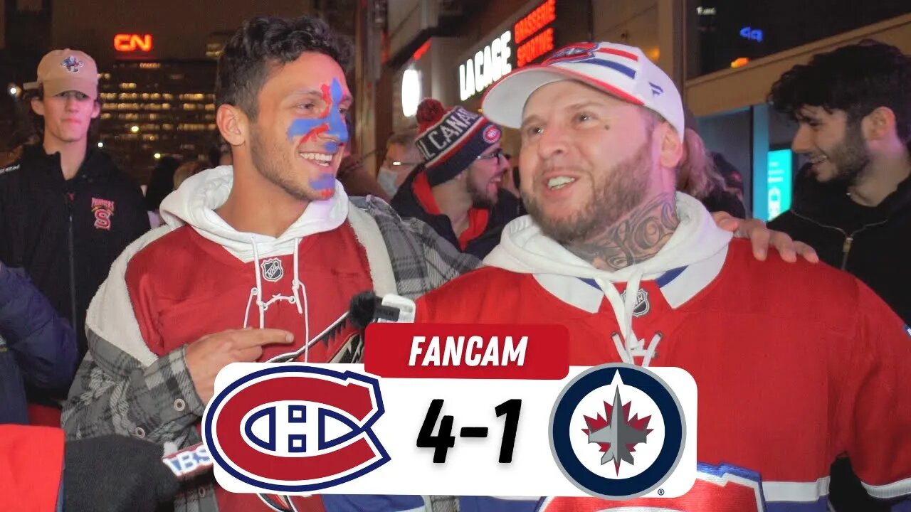 DANICK MEETS THE ANTI-HABS FAN ! | MTL 4-1 WPG