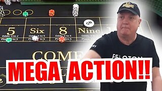 🔥MEGA ACTION🔥 30 Roll Craps Challenge - WIN BIG or BUST #306