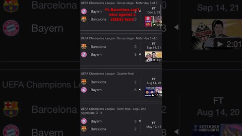 Fc Barcelona can’t win against Fc Bayern