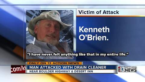 Police: Man attacked with drain cleaner on the job