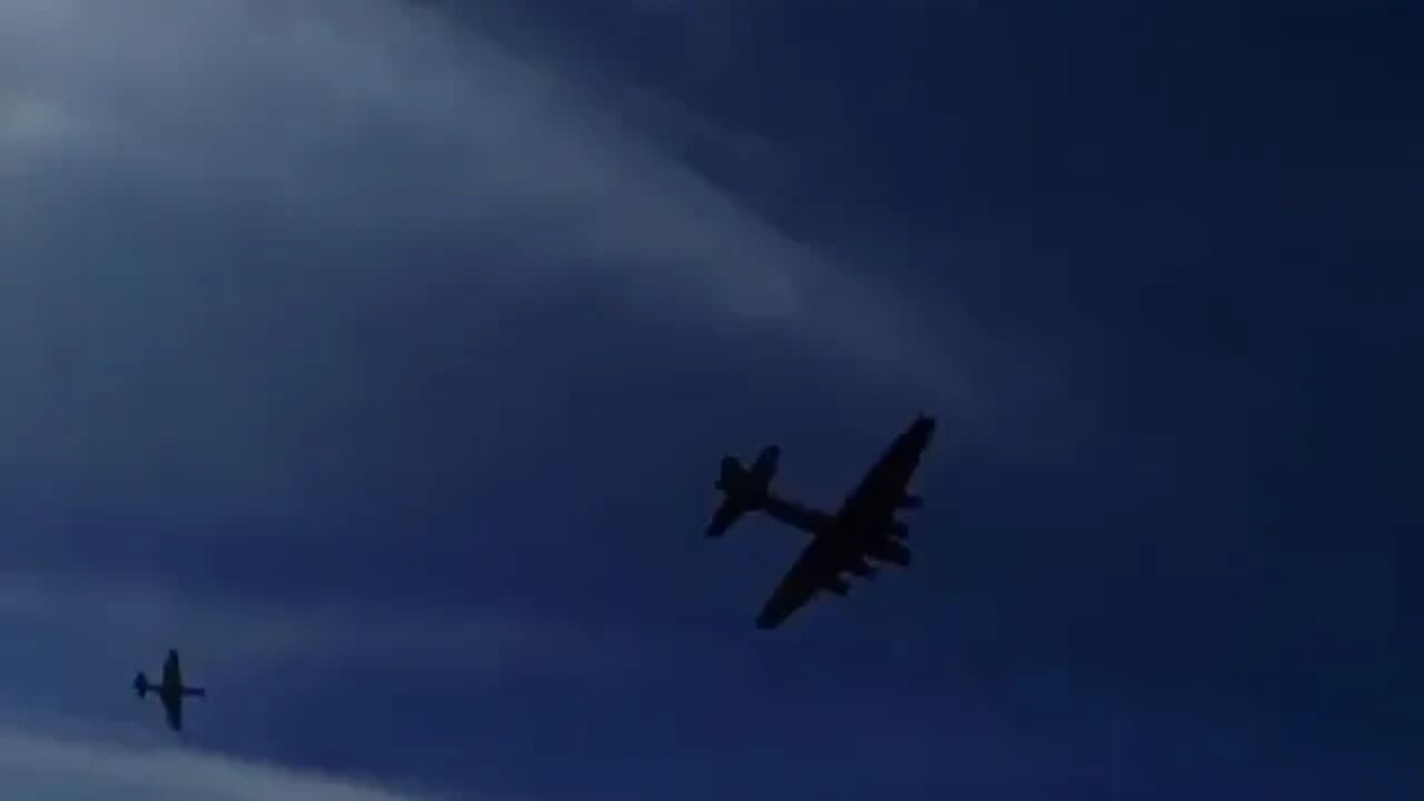 B-17 bomber and a smaller plane collide at Dallas airshow.