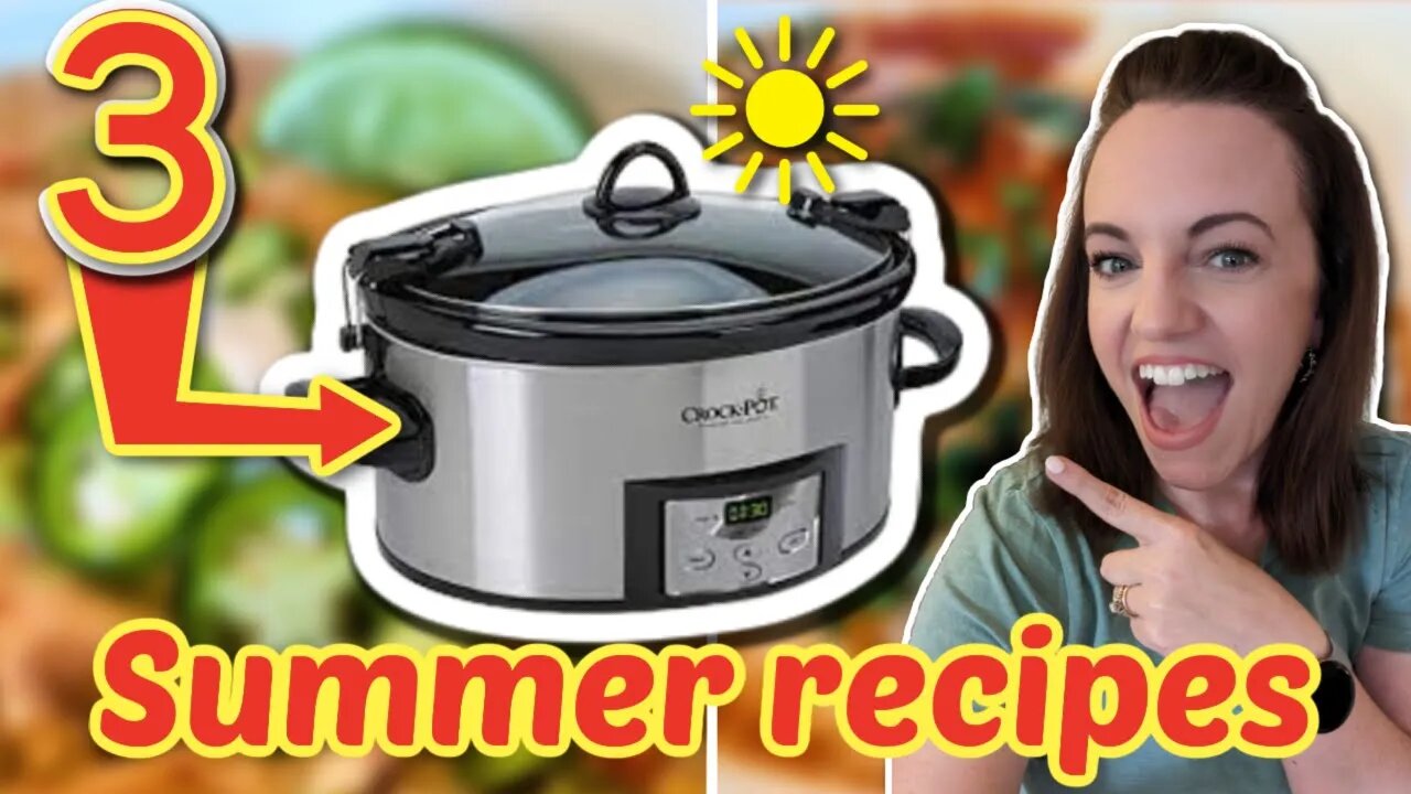 Summer CROCKPOT dinners that are simple and AMAZING!