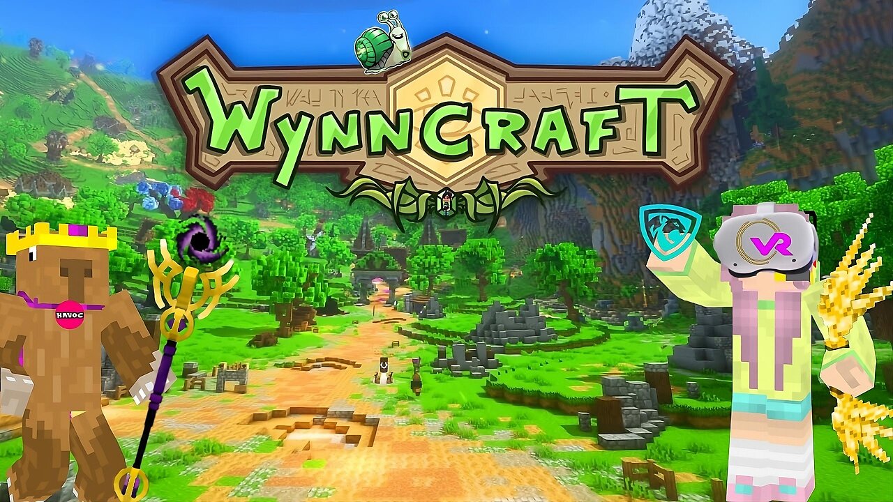 Trying out Wynncraft in QuestCraft on the Meta Quest 2 64Gb Edition {may not be good quality}