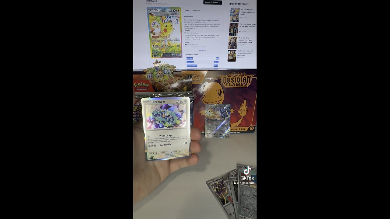 Pokemon Surging Sparks - I Pulled The Rare Terapagos! #pokemon