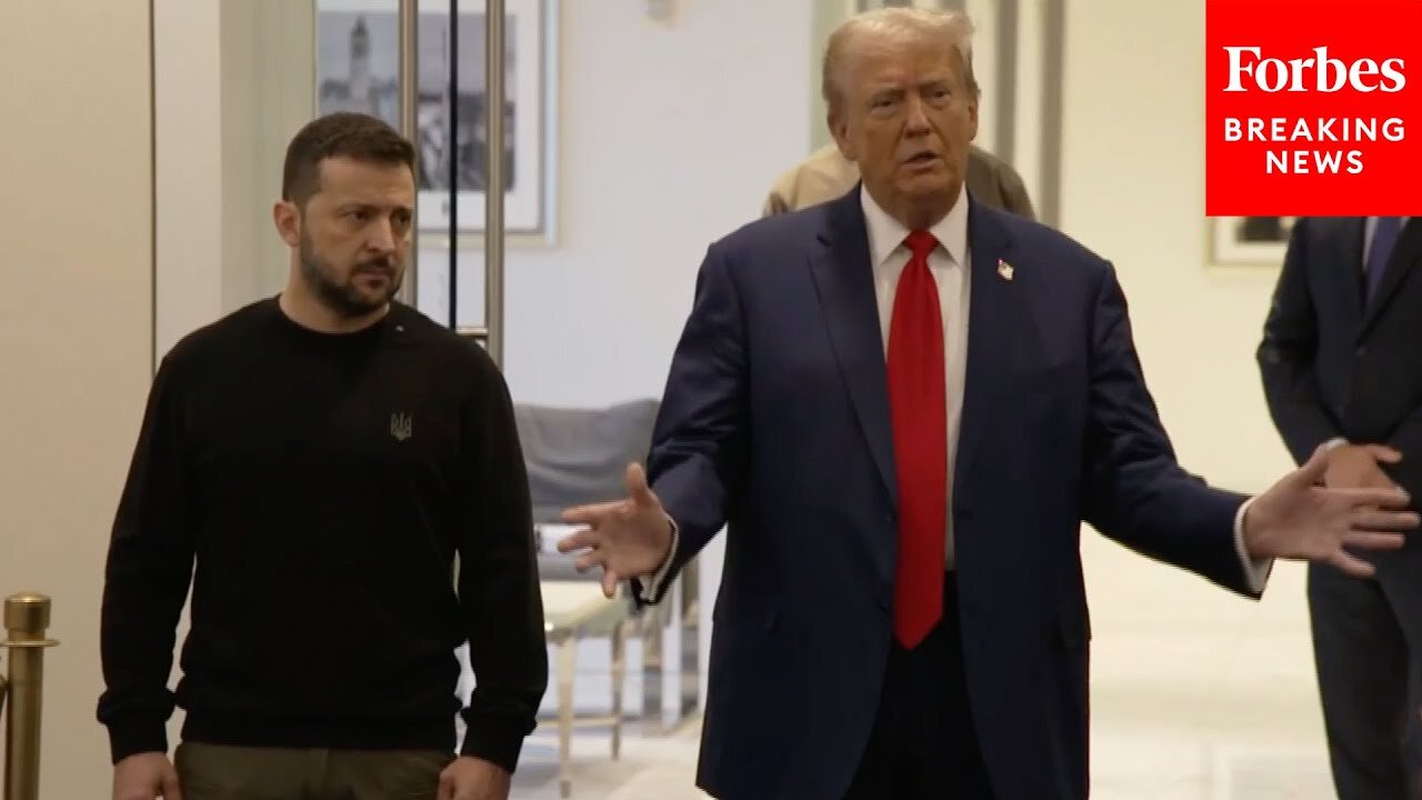 🔴BREAKING NEWS: Trump Meets With Ukraine's Zelensky At Trump Tower And Takes Reporters' Questions