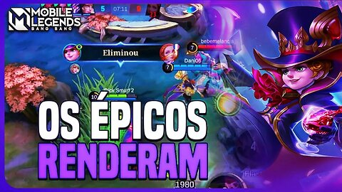 OS ÉPICOS RENDERAM NESSA PT | ÉPICO AO MÍTICO SOLO SEM EMBLEMA #6 | MLBB