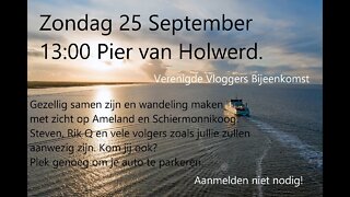 Verenigde vloggers wandeling Pier van Holwerd 25 september 2022