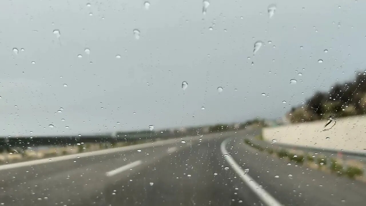 🔵 2 Hours Of Driving While It Rains || The Best White Noise Sounds to Help You Sleep 😴