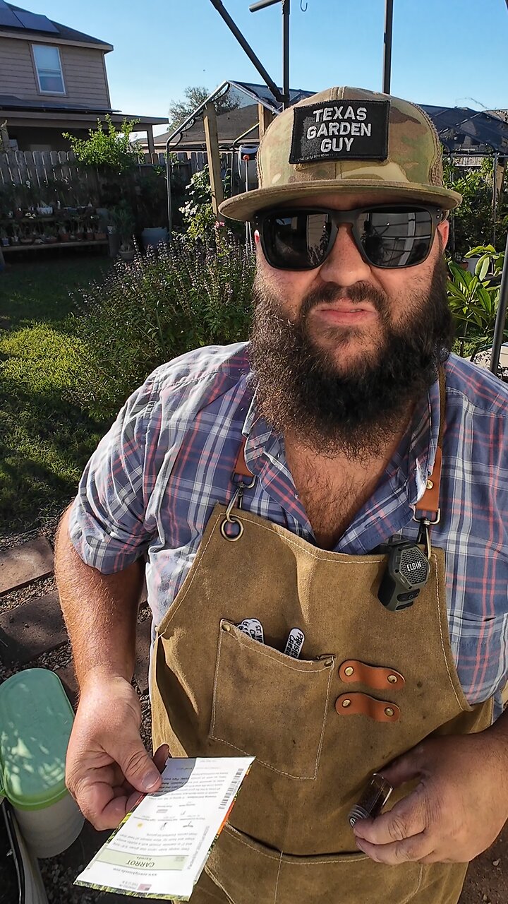 Starting My Fall Crop of Carrots & Radishes in Houston, TX Zone 9B.