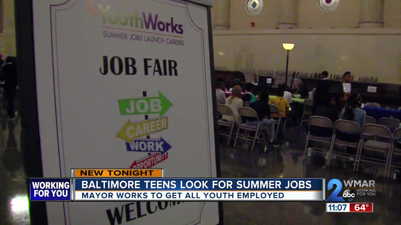 Baltimore teens looking for summer jobs through YouthWorks