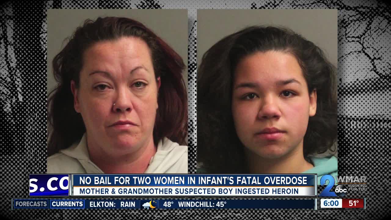 No bail for mother, grandmother charged in drug overdose death of 9-month-old